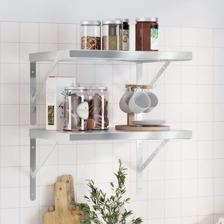 Produktbild VidaXL Wandregale 2 Stk. Edel (50 x 40 x 3 cm)