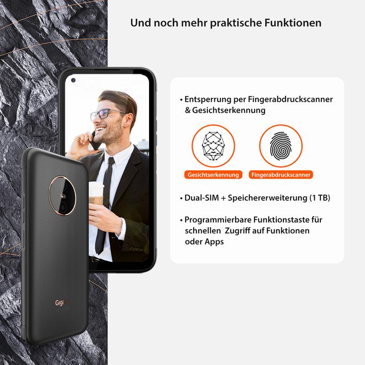 Produktbild Gigaset GX6 Outdoor (128 GB, Titanium Grey, 6.60", Dual SIM, 50 Mpx, 5G)