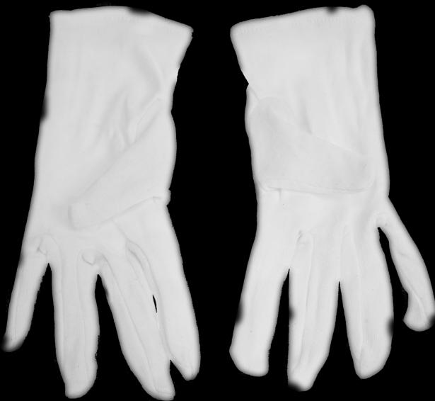 Produktbild Baumwoll Handschuh weiss (Paar) Grösse M (8), Länge 24 cm (M)