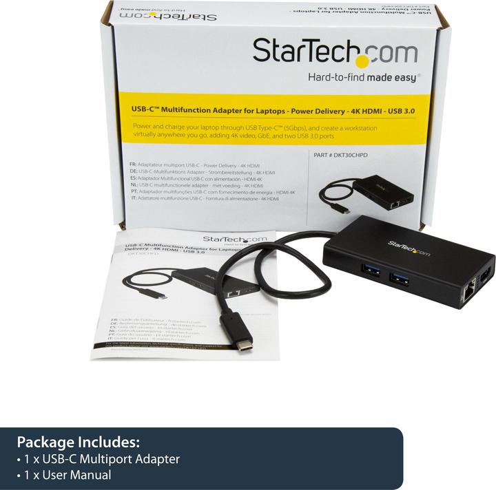 Immagine prodotto StarTech Adattatore multifunzione Usb-c (USB-C, 2 Porti)