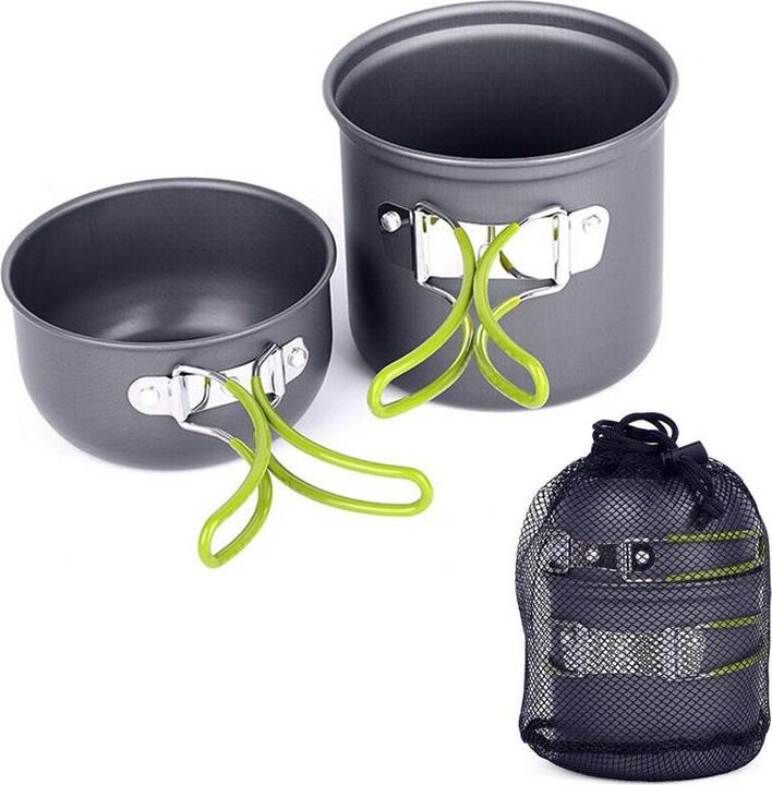 Image du produit JTI Camping / Randonnée / Plein air - Set de cuisine portable / Batterie de cuisine