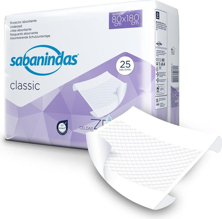 Produktbild Sabanindas Classic Bettauflage 80x180 - Saugfläche 60x90 (25 x)