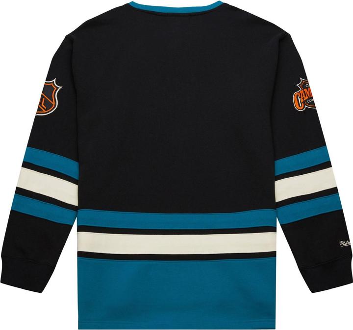Actual product image Mitchell & Ness M&N San Jose Sharks NHL Lace-Up Heritage Hoody - M (M)