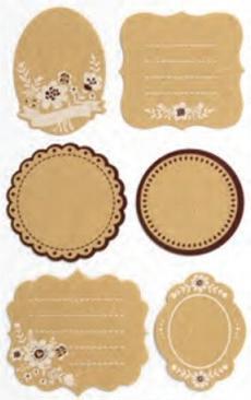 Actual product image BSB-Obpacher Sticker Creative Sticker Kraft Paper Labels
