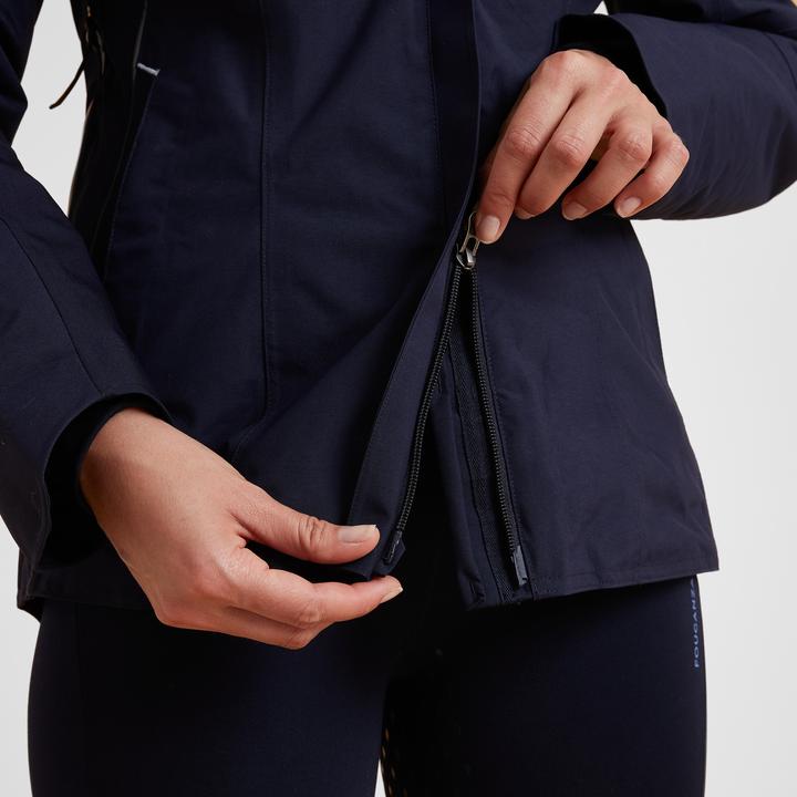 Produktbild Fouganza Winter-Reitjacke 580 wasserdicht Damen blau (M)