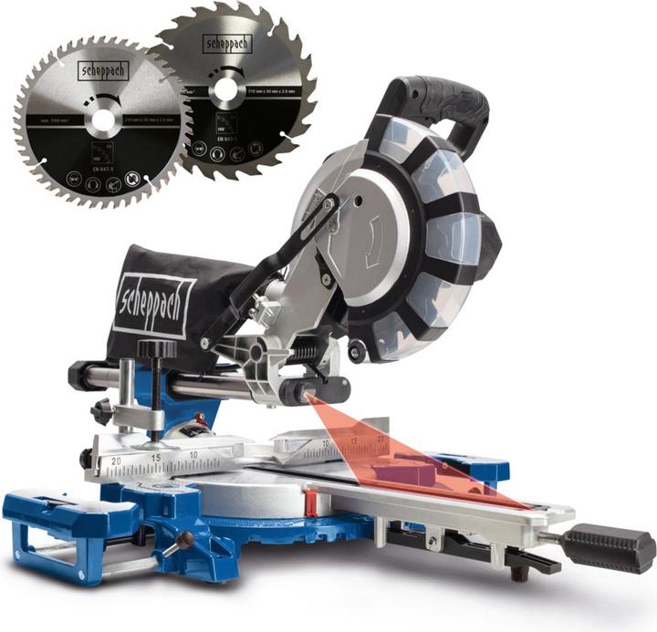 Productafbeelding Scheppach Afkortzaag 210 mm incl. 2e zaagblad