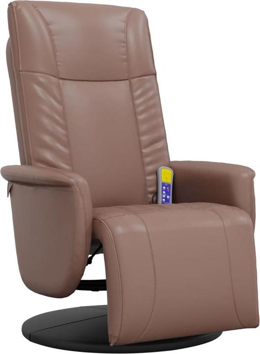 Image du produit VidaXL Fauteuil de massage avec repose-pieds Marron Similicuir,Couleur
