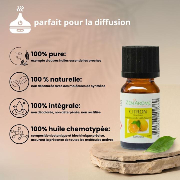 Produktbild Zen Arôme Raumduft Duftöl ätherisches Citron Zitrone Aromaöl No.51