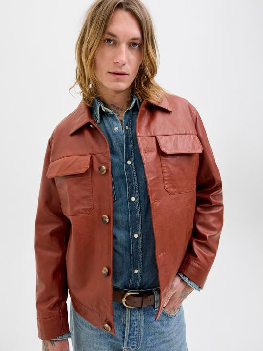 Produktbild Jack & Jones Lederjacke Lederjacke (XL)