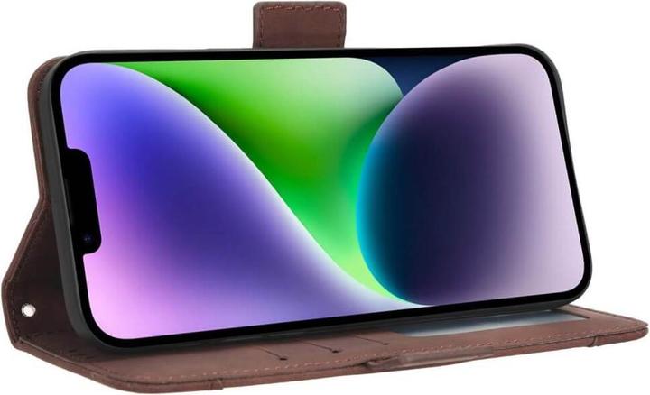 Immagine prodotto Cover-Discount iPhone 15 - Custodia con molti scomparti per carte di credito marrone (Apple iPhone 15)