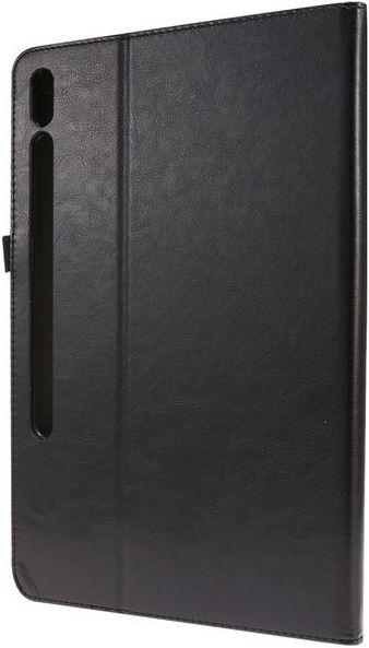 Actual product image MU Classic Dual Fold Crazy Horse Leather Case Cover (Galaxy Tab S7+)