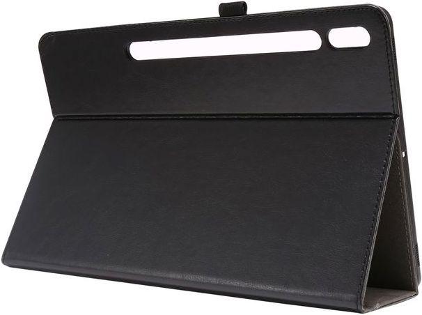 Actual product image MU Classic Dual Fold Crazy Horse Leather Case Cover (Galaxy Tab S7+)