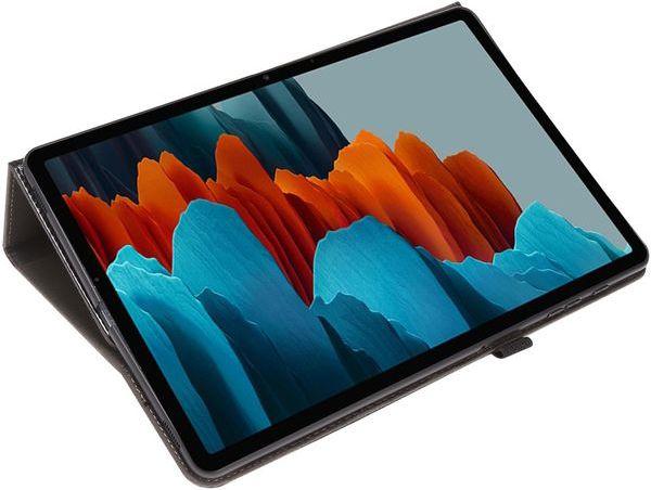 Actual product image MU Classic Dual Fold Crazy Horse Leather Case Cover (Galaxy Tab S7+)