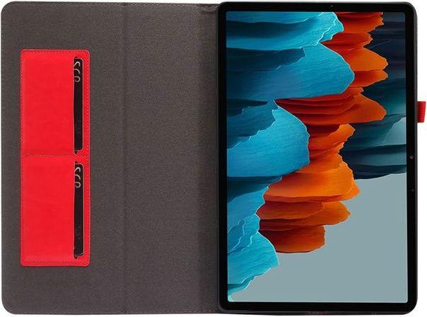 Actual product image MU Classic Dual Fold Crazy Horse Leather Case Cover (Galaxy Tab S7+)