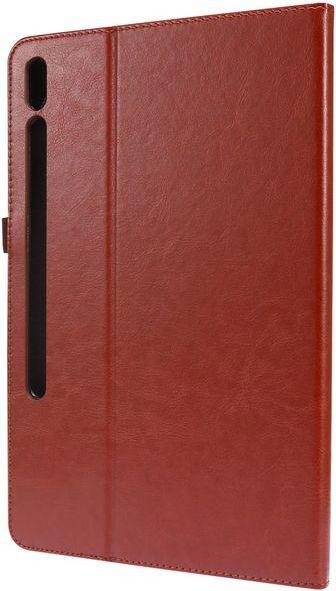 Produktbild MU Classic Zweifach faltbare Crazy Horse Leder Case Hülle (Galaxy Tab S7)