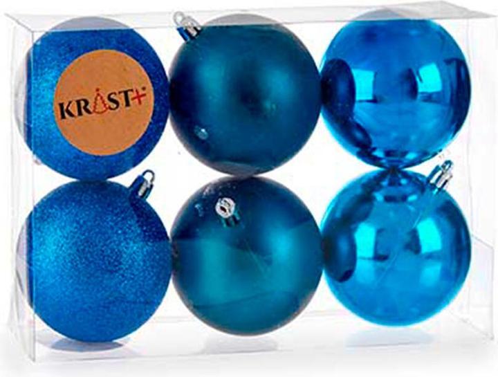 Immagine prodotto Krist+ Set di decorazioni natalizie in plastica blu 7 x 8 x 7 cm (12 pezzi) (12 -parte)
