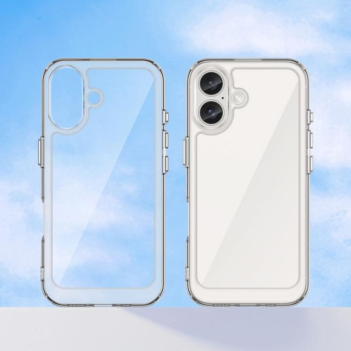 Image du produit Hurtel Outer Space Case avec cadre en gel pour iPhone 16 - Transparent (Apple iPhone 16)