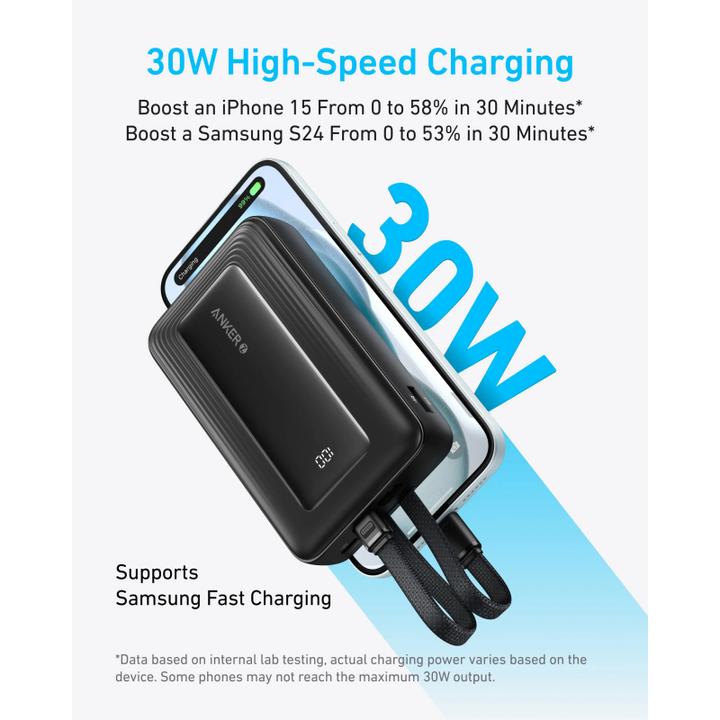 Immagine prodotto Anker PowerCore, 20000mAh, 30W, QC + PD, nero A1681G11 (20000 mAh, 30 W)