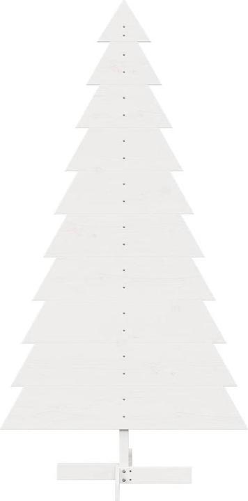 Immagine prodotto VidaXL Albero di Natale in legno Albero di Natale in legno bianco 180cm in legno di pino massiccio (180 cm)