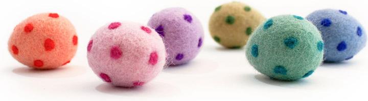 Produktbild LucyBalu RAINBOW EGGS Katzenbälle (Katzenminzespielzeug)