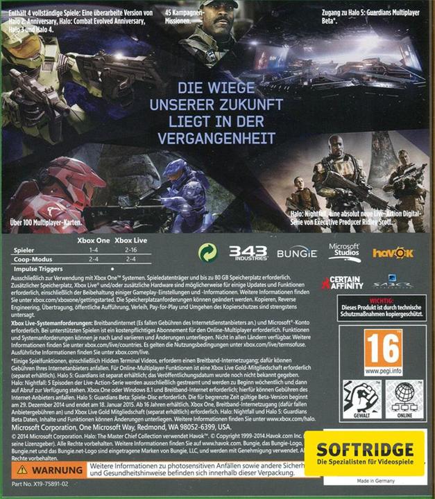 Immagine prodotto Microsoft Halo: La collezione Master Chief (Xbox Series X, Xbox One X, DE)