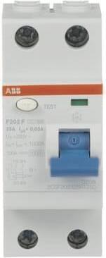 Actual product image ABB F202F-25/0,03 RCD switchÂ 2P, type F, 25A, 30mA F202F-25/0,03