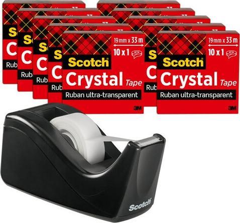 Produktbild Scotch Crystal Tischabroller inkl. Ersatzrollen (19 mm)