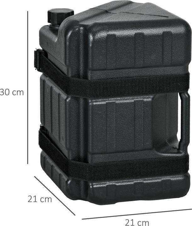 Produktbild Outsunny Pavillonankergewicht mit Griff und Gurt (21 cm, 21 cm)