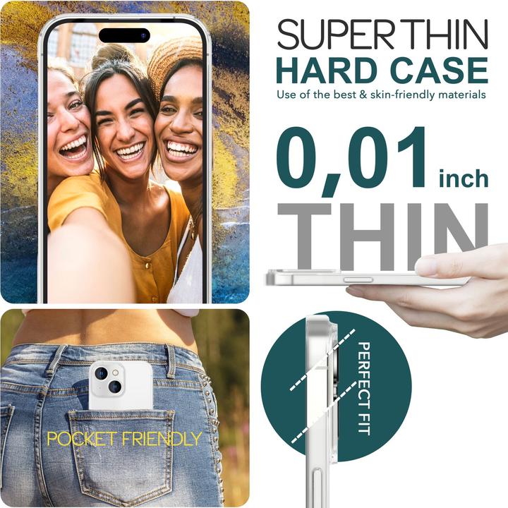 Image du produit Nalia Étui rigide mat extrêmement fin de 0,3 mm d'épaisseur (Apple iPhone 15)