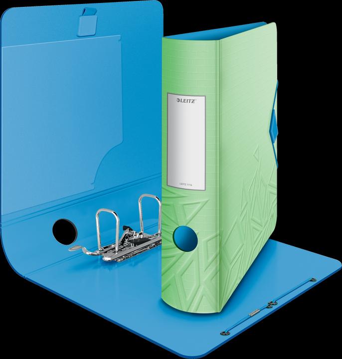 Produktbild Leitz Ordner Active Urban Chic, 180 Grad, 82 mm, hellgrün DIN A4, abgerundeter Rücken, aus Polyfoam (A4, 82 mm, 1 Stück)
