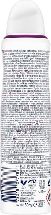 Actual product image Dove Deodorant Aerosol Spray 0% Cherry Blossom 150 ml (Spray, 150 ml)