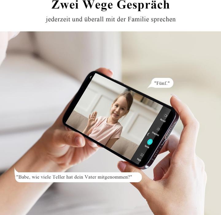 Actual product image WUUK 360° Innenüberwachungskamera mit Auto-Tracking
