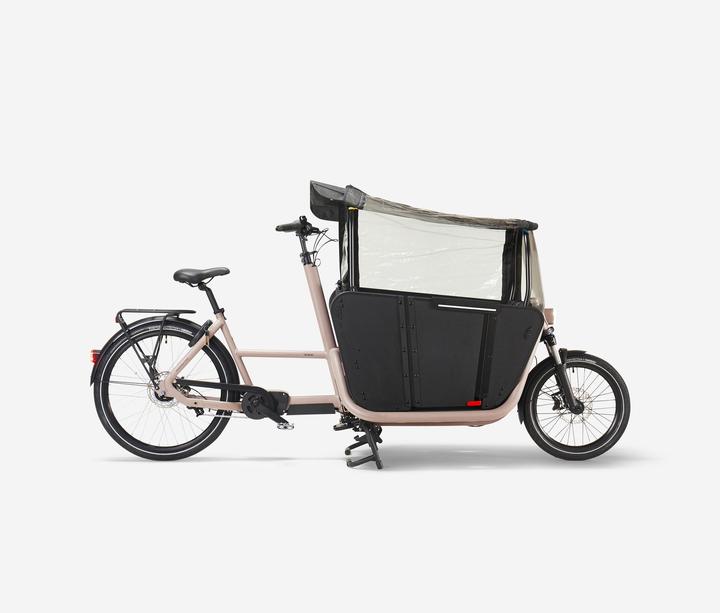 Btwin E-cargo bike Long John F900E Family taupe