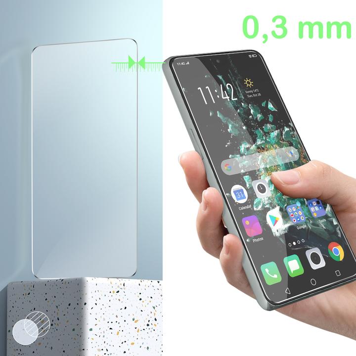 Actual product image Avizar 9H hardness glass display protection film (1 Piece, OnePlus 10T)