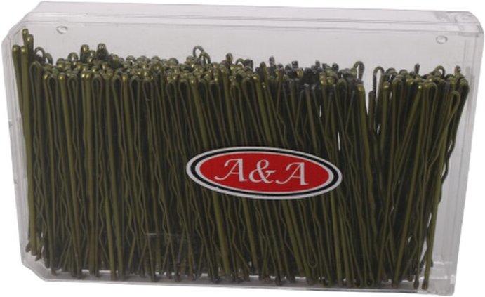 Produktbild A&A Haarklemmen Box 240er ca. 6 cm gold gewellt (240 Stk.)
