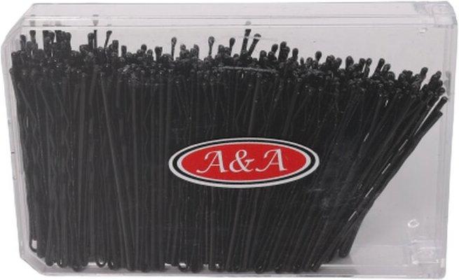 A&A Haarklemmen Box 240er ca. 6 cm schwarz gewellt (240 Stk.)