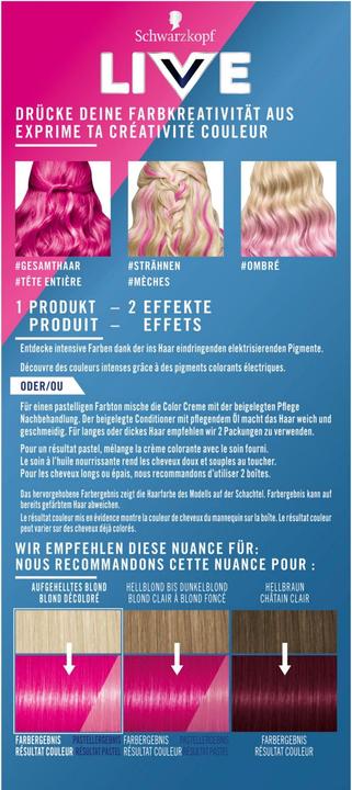 Produktbild Schwarzkopf Live Ultra Brights (93 Shocking Pink)