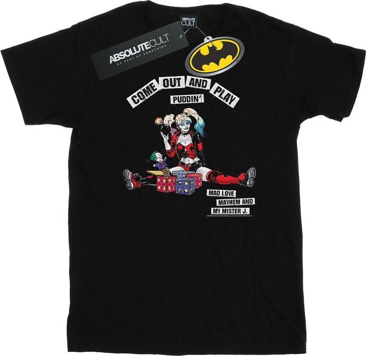 Actual product image Mens Harley Quinn Come Out And Play T-Shirt (XXL)