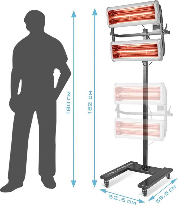 Image du produit Stahlwerk Sécheur de peinture infrarouge IL-2400 ST de 2 400 watts avec trépied (2.40 W)