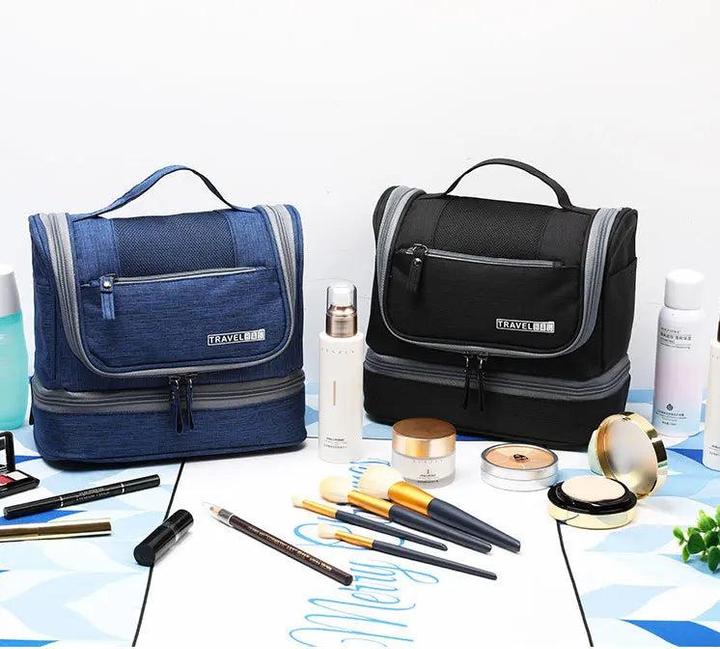 Produktbild Only-Bags.Store Necessaries Hanging Make Up Bag Travel Organizer Kosmetiktaschen Wash Toiletry Bag, schwarz