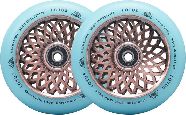 Produktbild Root Industries Root Lotus Pro Scooter Wheels 110mm - Copper/Isotope (24mm)
