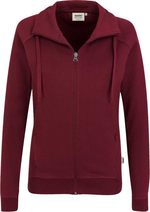 Actual product image Hakro Ladies Sweat Jacket College wine red, XL (XL)