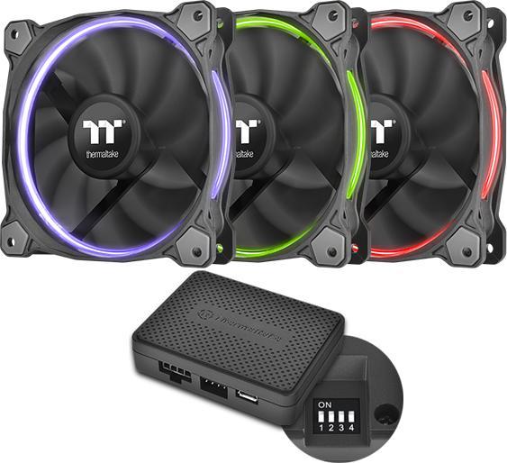 Actual product image Thermaltake Riing 14 RGB LED Fan TT Premium Edition - Set of 3 (140 mm, 3 x)
