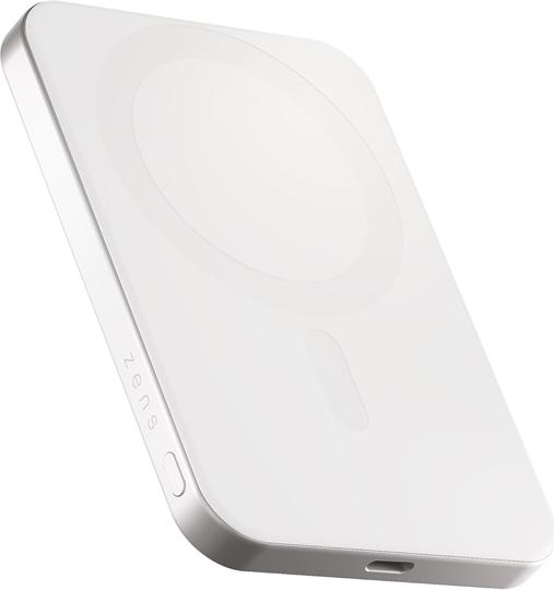 Zens Slim Qi2 Al Powerbank 5000mAh White (5000 mAh)