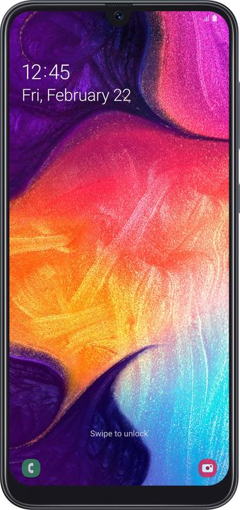 Produktbild Samsung Galaxy A50 EU (128 GB, Black, 6.40", Dual SIM + SD, 25 Mpx, 4G)