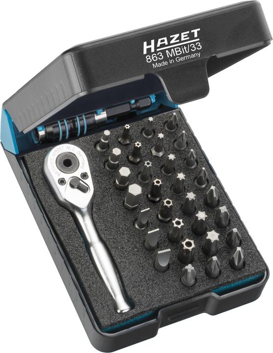 HAZET Serie di bit 863MBIT/33 ∙ Attacco esagonale, massiccio, 6,3 (1/4 di pollice) ∙ Profilo intern…