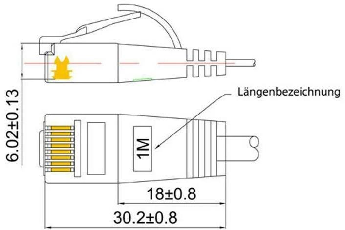 Actual product image Wirewin Network cable (UTP, CAT6, 0.25 m)
