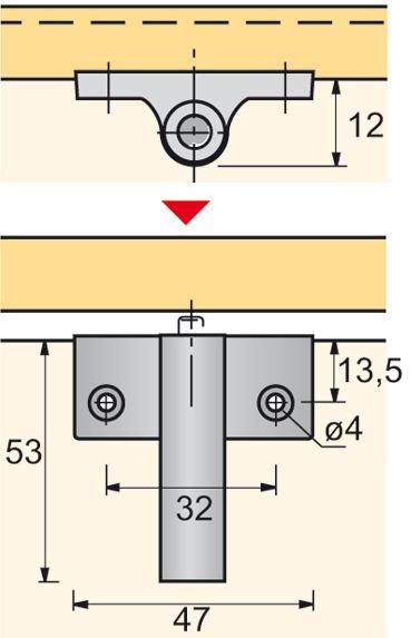 Immagine prodotto Hettich Ammortizzatore a vite Silent System (1 pz.)