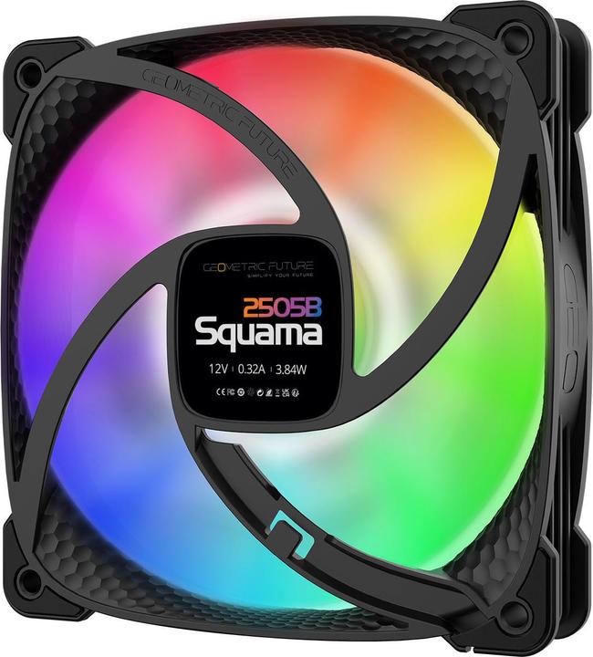 Image du produit Geometric Future Ventilateur Squama 2505B RGB - 120 mm, noir (120 mm, 1 x)