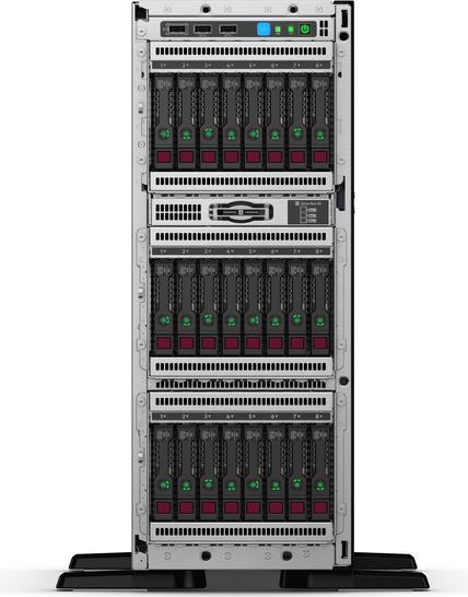 Image du produit HPE ML350 Gen10 Silver 4210, 2.2GHz, 16GB (Intel Xeon Silver 4210, 16 Go, Serveur de la tour)